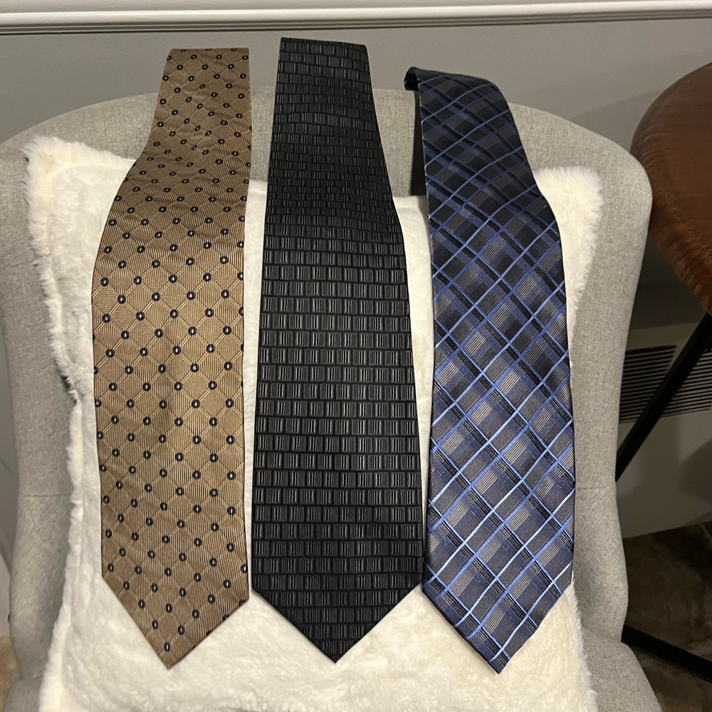 3 Ties for the Price of 1 Kenneth Cole, Nautica, & Farentino Ferre Great shape!